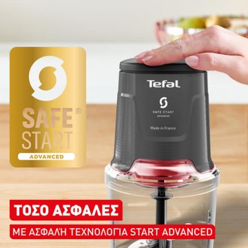Tefal MQ740HF0 Easy Press Πολυκόπτης Multi 600W με Δοχείο 500ml Γκρι